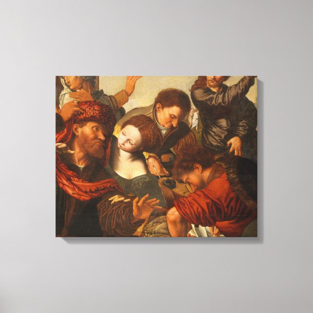 Jan Sanders van Hemessen - Der Ruf Matthews Leinwanddruck (Vorderseite)