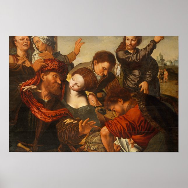 Jan Sanders van Hemessen - Der Ruf Matthews Poster (Vorne)