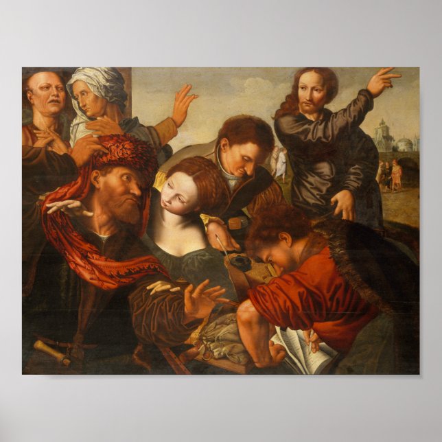 Jan Sanders van Hemessen - Der Ruf Matthews Poster (Vorne)