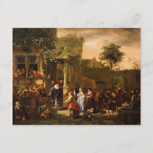 Jan Steen - A Village Wedding Postkarte