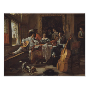 Jan Steen - Das Familienkonzert Fotodruck