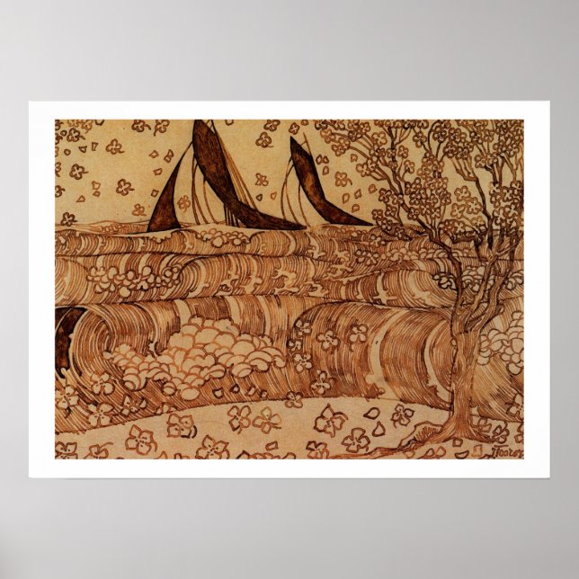 Jan Theodoor Toorop - Waves Poster (Vorne)