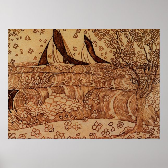 Jan Theodoor Toorop - Waves Poster (Vorne)