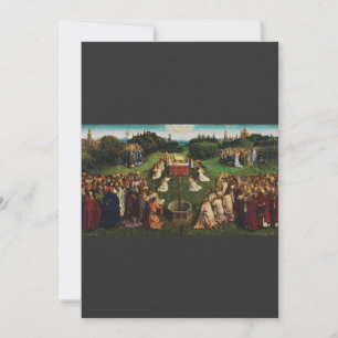 Jan van Eyck Anbetung des Mystischen Lammes Kunst Einladung