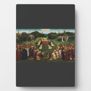 Jan van Eyck Anbetung des mystischen Lammes Kunst Fotoplatte