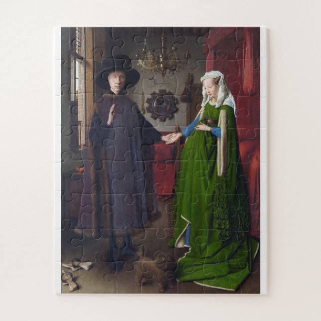 Jan Van Eyck - Giovanni Arnolfini und seine Braut (Vertikal)