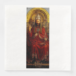 Jan van Eyck Gott der Vater auf dem Thron Fine Art Serviette