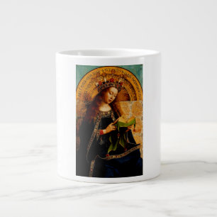 Jan van Eyck - Sammlung feiner Kunst der Jungfrau Jumbo-Tasse