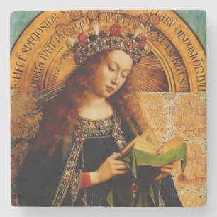Jan van Eyck - Sammlung feiner Kunst der Jungfrau  Steinuntersetzer