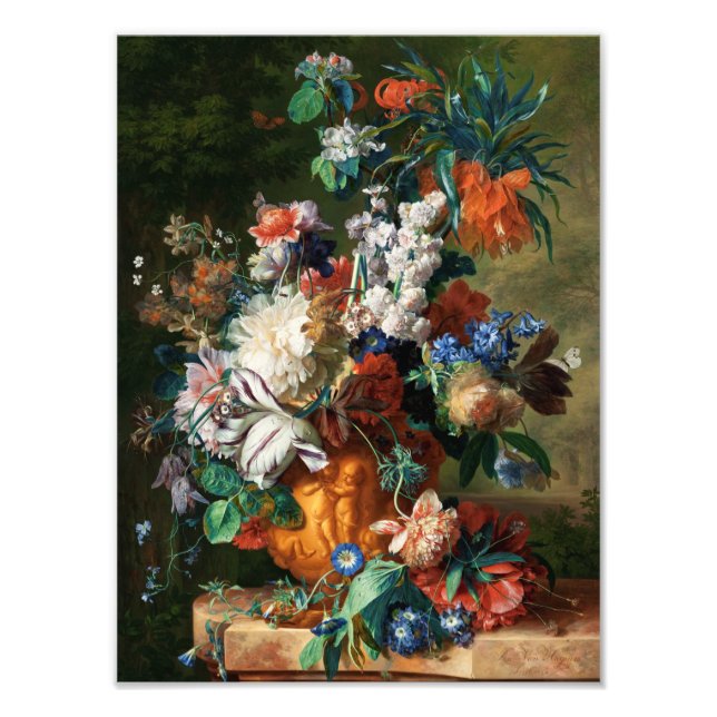 Jan Van Huysum - Blume in einem Urn Fotodruck (Vorne)