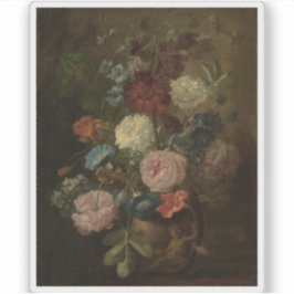 Jan van Huysum - Vase der Blume Aufkleber