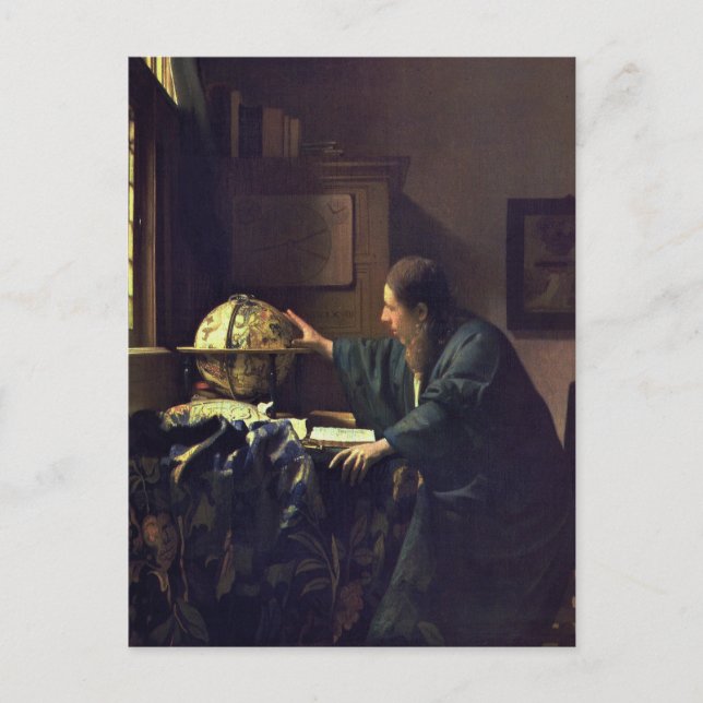 Jan Vermeer, La Carte Postale Astronomique (Devant)