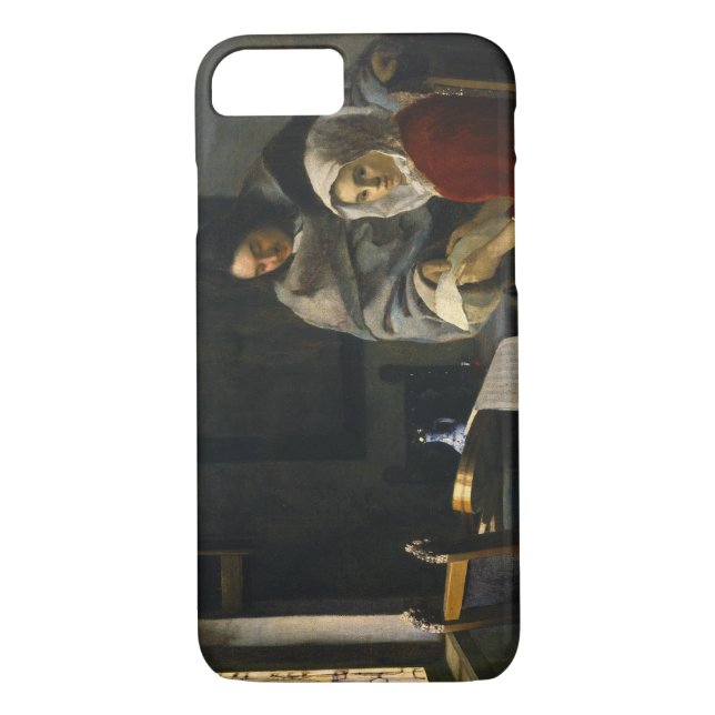Jan Vermeer - Mädchen unterbricht ihre Musik Case-Mate iPhone Hülle (Rückseite)