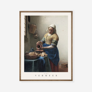 Jan Vermeer Milkmaid Kunstausstellung Print Poster