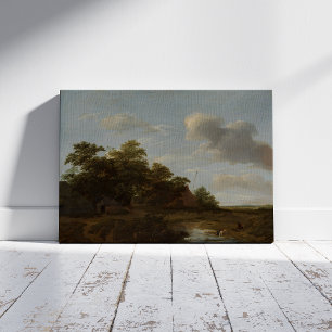 Jan Vermeer van Haarlem, Landschaft mit Bauernhof Fotodruck