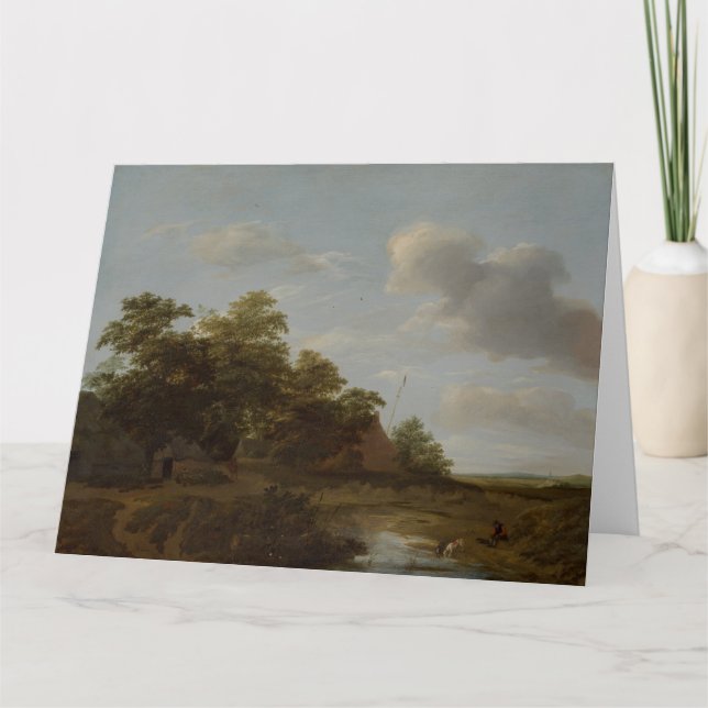 Jan Vermeer van Haarlem, Landschaft mit Bauernhof Karte (Vorderseite)