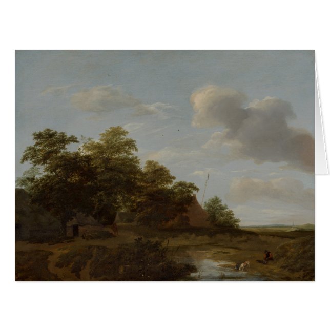 Jan Vermeer van Haarlem, Paysage avec une ferme (Devant horizontal)