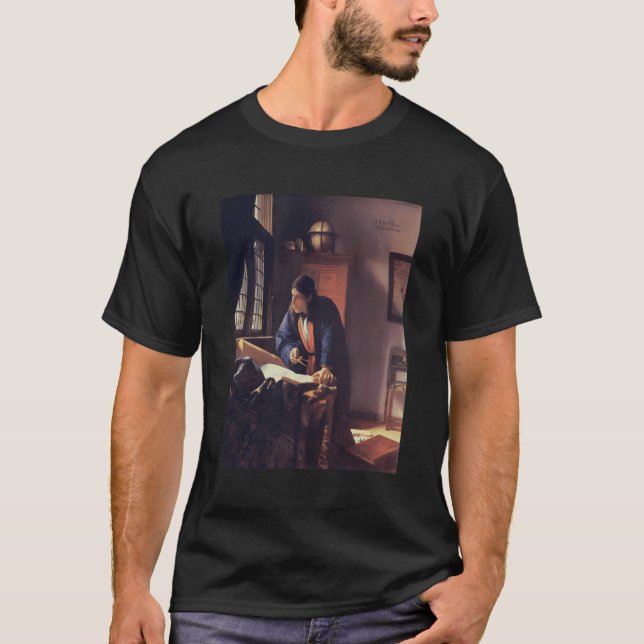 Jan Vermeers Geograf T-Shirt (Vorderseite)