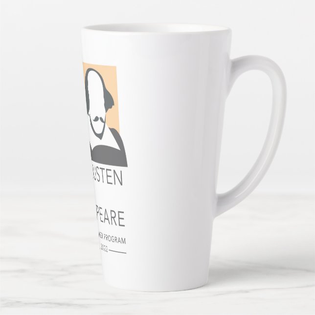 Jane Austen and Shakespeare Latte Mug (Droite)