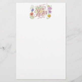 Jane Austen-Art des Tagesbriefpapiers Briefpapier