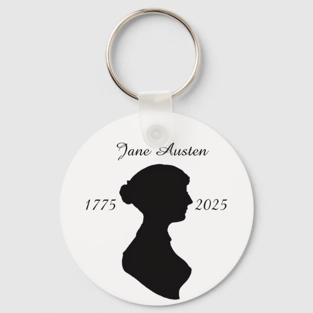 Jane Austen at 250 Schlüsselanhänger (Vorderseite)