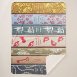 Jane Austen Books Throw Blanket Sherpadecke
