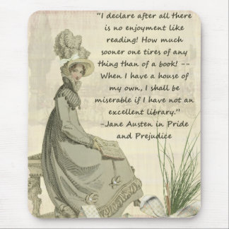 Jane Austen-Buch-Liebhaber Mousepad
