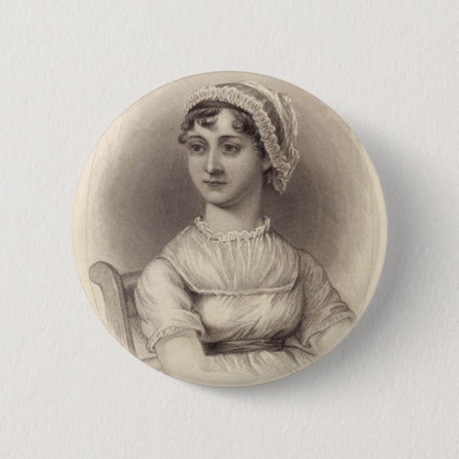Jane Austen Button (Vorderseite)