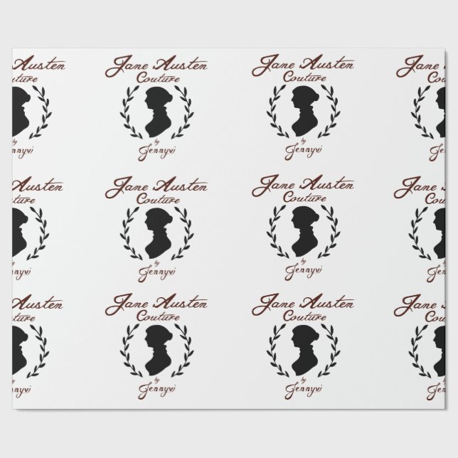 Jane Austen Couture Wrapping Paper Geschenkpapier (Saum)