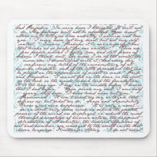 Jane Austen-Damast Mousepad