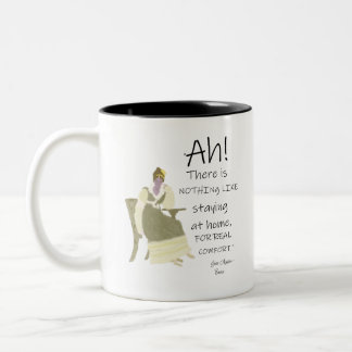 Jane Austen Emma Comfort Zitat Zweifarbige Tasse