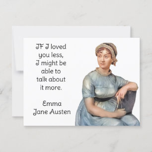 Jane Austen Emma Zitat Postkarte