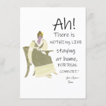 Jane Austen Emma Zuhause Comforts Zitat