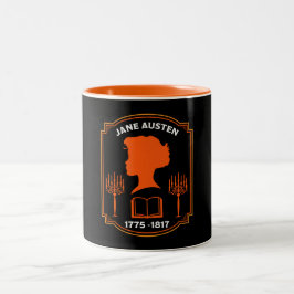 Jane Austen English Novelist Zweifarbige Tasse