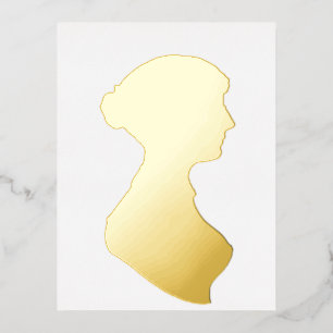 Jane Austen Folie Einladungspostkarte