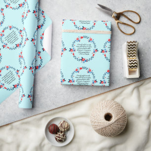Jane Austen Glückszitat, Stolz und Vorurteil Geschenkpapier