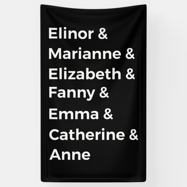 Jane Austen Heroines I Banner (Vertikal)