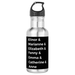 Jane Austen Heroines I Edelstahlflasche