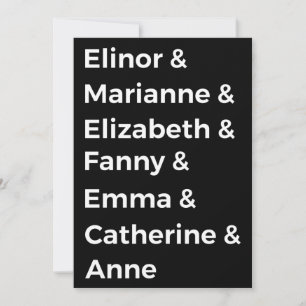 Jane Austen Heroines I Einladung