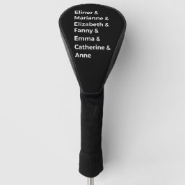 Jane Austen Heroines I Golf Headcover
