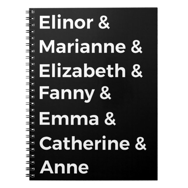 Jane Austen Heroines I Notizblock (Vorderseite)