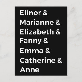 Jane Austen Heroines I Postkarte