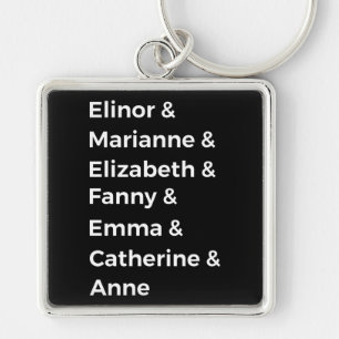 Jane Austen Heroines I Schlüsselanhänger