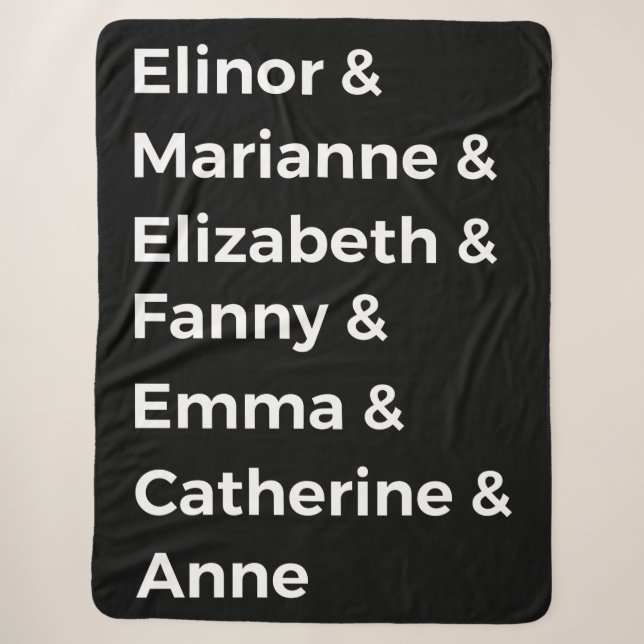 Jane Austen Heroines I Sherpadecke (Vorderseite)