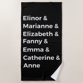 Jane Austen Heroines I Strandtuch