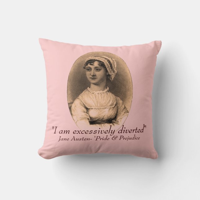 Jane Austen-Kissen Kissen (Vorderseite)