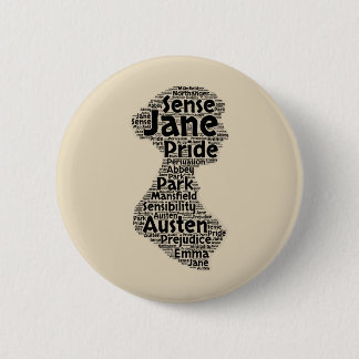 Jane Austen-Knopf Button