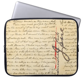 Jane Austen Letter Laptopschutzhülle