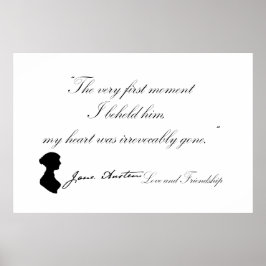 Jane Austen Liebe und Freundschaftsangebot Poster