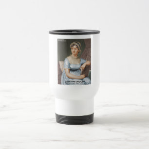 Jane Austen liebte weniger Zitat von Geschenken un Reisebecher